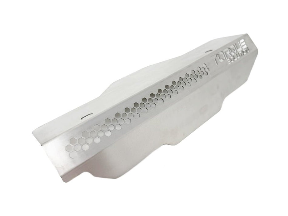 Torque Solution Belt Cover Titanium Brushed Raw 2002 - 2014 WRX / 2004 - 2021 STI - TS - SU - 879 - RW - Subimods.com