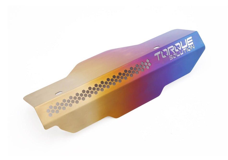 Torque Solution Belt Cover Titanium Burnt Blue 2002 - 2014 WRX / 2004 - 2021 STI - TS - SU - 879 - PR - Subimods.com