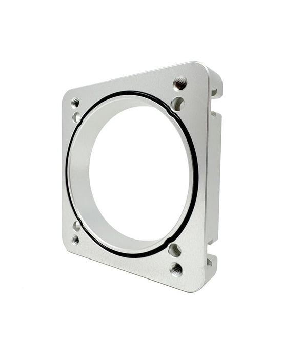 Torque Solution Big Bore 76mm Throttle Body Adapter Big Bore Intake Manifolds Silver 2004 - 2021 STI / 2006 - 2014 WRX / 2004 - 2008 Forester XT - TS - SU - 870P - S - Subimods.com