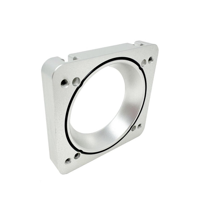 Torque Solution Big Bore 76mm Throttle Body Adapter Big Bore Intake Manifolds Silver 2004 - 2021 STI / 2006 - 2014 WRX / 2004 - 2008 Forester XT - TS - SU - 870P - S - Subimods.com