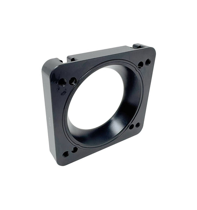 Torque Solution Big Bore 76mm Throttle Body Adapter Standard Bore Intake Manifolds Black 2004 - 2021 STI / 2006 - 2014 WRX / 2004 - 2008 Forester XT - TS - SU - 870O - BK - Subimods.com