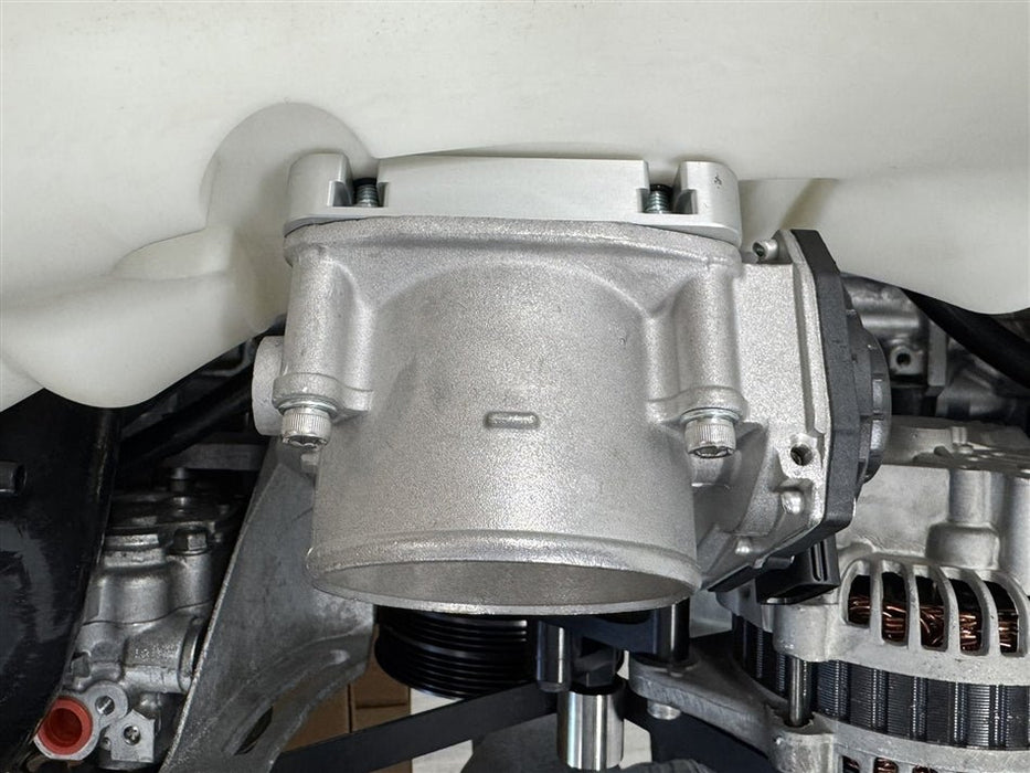 Torque Solution Big Bore 76mm Throttle Body Adapter Standard Bore Intake Manifolds Silver 2004 - 2021 STI / 2006 - 2014 WRX / 2004 - 2008 Forester XT - TS - SU - 870O - S - Subimods.com
