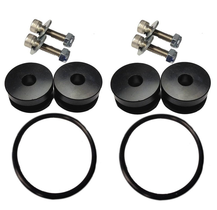 Torque Solution Billet Bumper Quick Release Kit Black - TS - UNI - 026B - Subimods.com