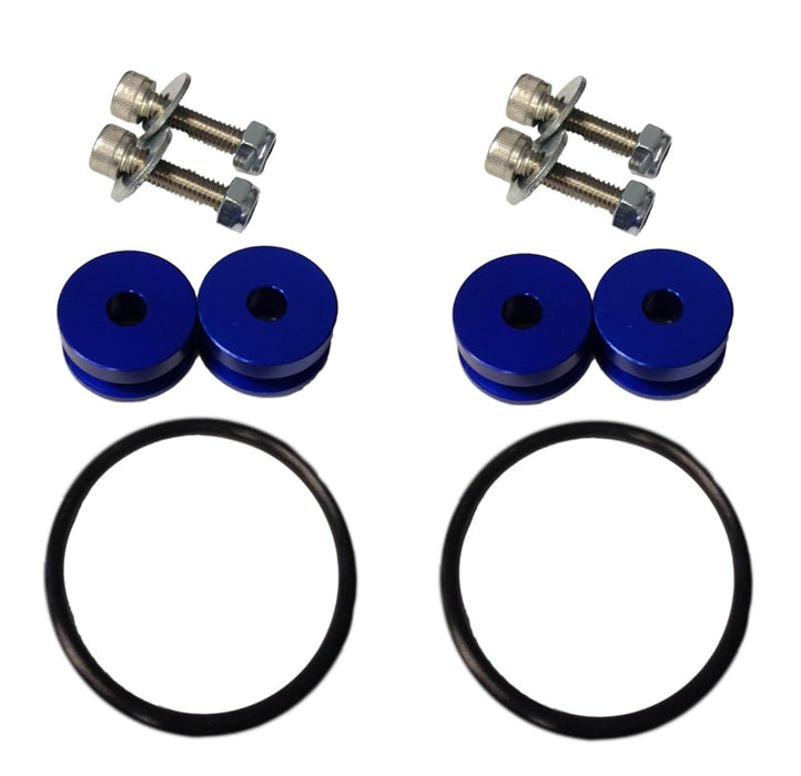 Torque Solution Billet Bumper Quick Release Kit Blue - TS - UNI - 026BL - Subimods.com