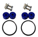 Torque Solution Billet Bumper Quick Release Kit Blue - TS - UNI - 026BL - Subimods.com