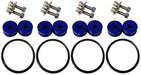 Torque Solution Billet Bumper Quick Release Kit Front and Rear Blue - TS - UNI - 026BLC - Subimods.com