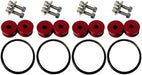 Torque Solution Billet Bumper Quick Release Kit Front and Rear Red - TS - UNI - 026Rc - Subimods.com