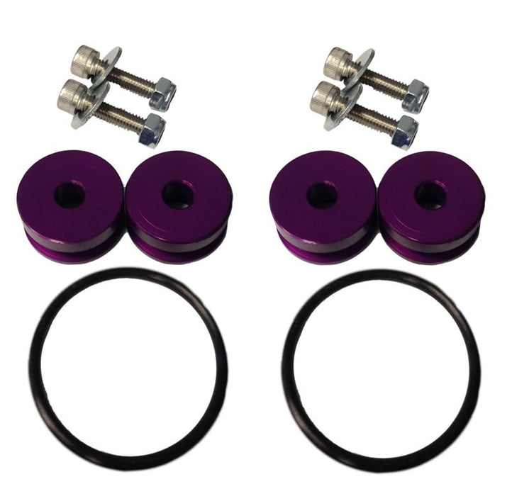 Torque Solution Billet Bumper Quick Release Kit Purple - TS - UNI - 026PR - Subimods.com