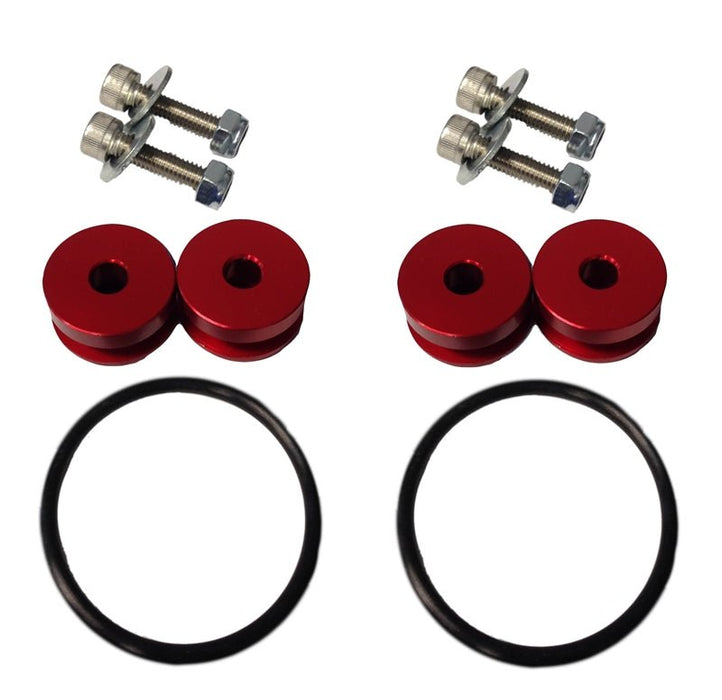 Torque Solution Billet Bumper Quick Release Kit Red - TS - UNI - 026R - Subimods.com