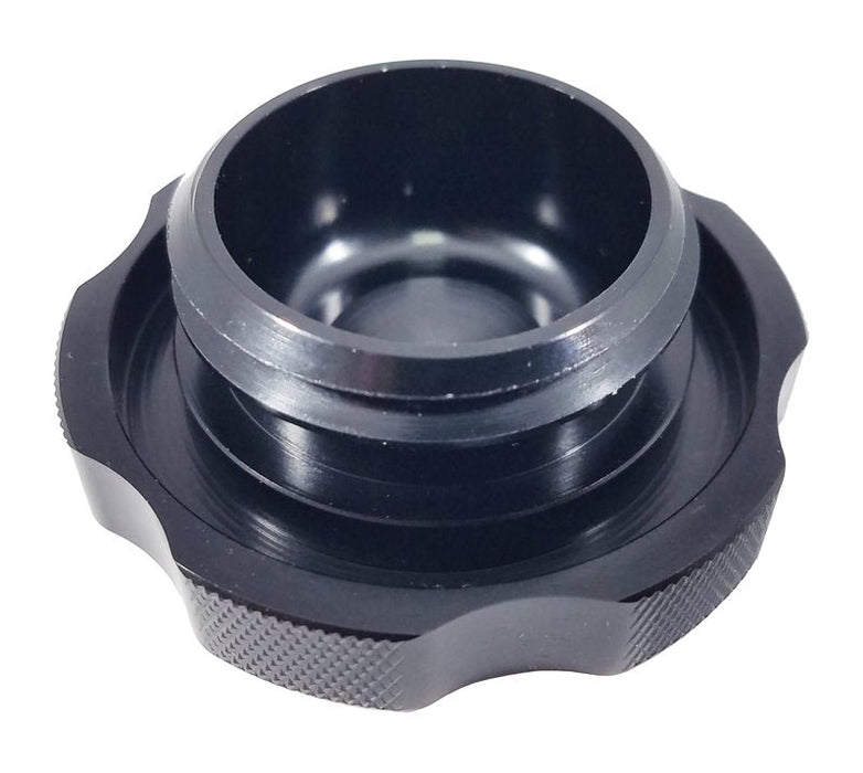 Torque Solution Billet Oil Cap Black Most Subaru Models - TS - SU - 313 - 12 - Subimods.com