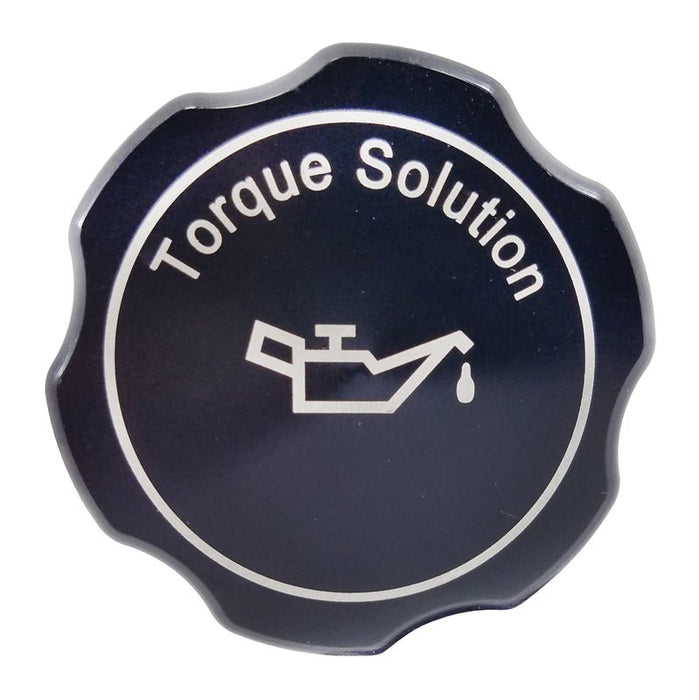 Torque Solution Billet Oil Cap Black Most Subaru Models - TS - SU - 313 - 12 - Subimods.com