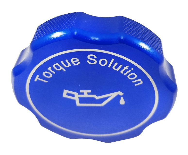 Torque Solution Billet Oil Cap Blue Most Subaru Models - TS - SU - 313BU - Subimods.com