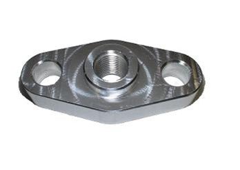 Torque Solution Billet Oil Feed Inlet Flange For Use w/ T3/T4 Turbos - TS - UNI - 005 - Subimods.com