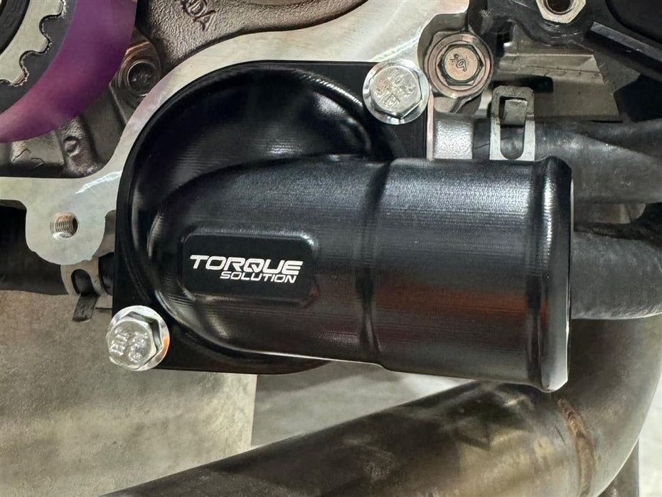 Torque Solution Billet Thermostat Housing 2002 - 2014 WRX / 2004 - 2021 STI / 2004 - 2008 Forester XT / 2004 - 2006 Baja XT - TS - SU - 755 - Subimods.com