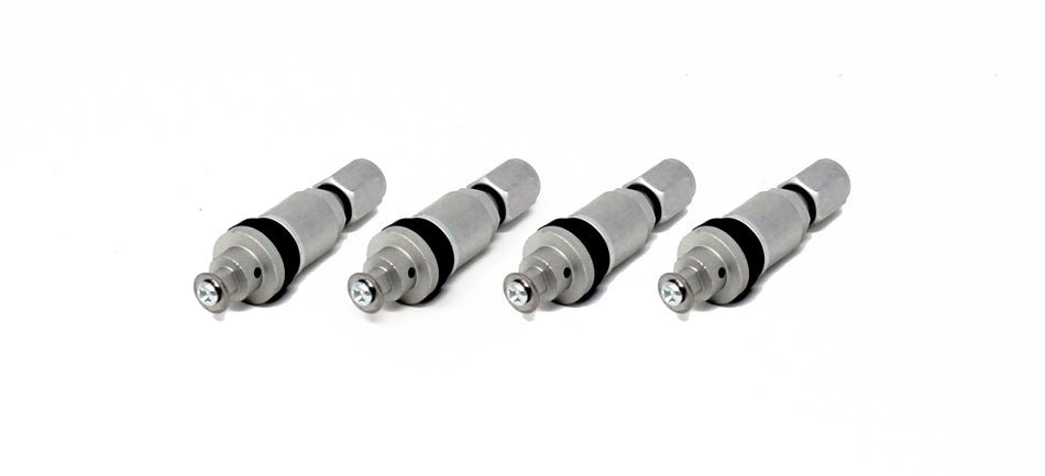Torque Solution Billet TPMS Valve Stem Silver (Set of 4) Most Late Model Subaru Models - TS - SU - 558S - 4 - Subimods.com