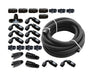 Torque Solution Braided Fuel Line & Fitting Kit For Use w/ Top Feed Fuel Rails, - 6 Aeromotive FPR and Flex Fuel - TS - SU - 6FLK - AM - FF - Subimods.com