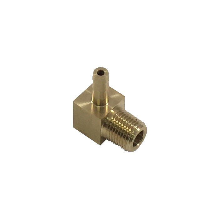 Torque Solution Brass 90 Degree Fitting 1/8 NPT to Barb - TS - NPT - 18.90B - Subimods.com
