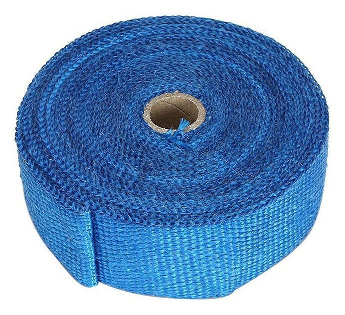 Torque Solution Fiberglass Exhaust Wrap Blue 2 Inch Wide X 50 Feet Long - TS - EW - 2x50BU - Subimods.com
