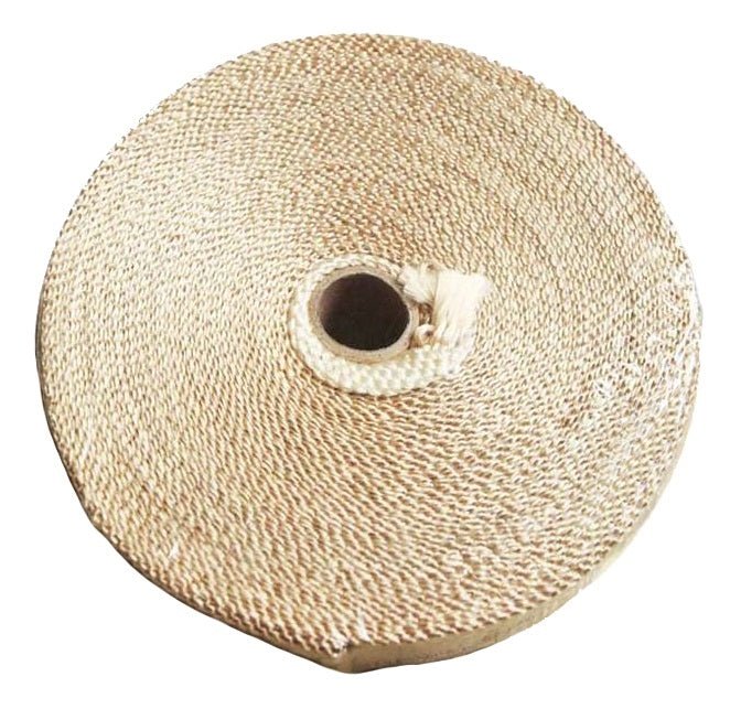 Torque Solution Fiberglass Exhaust Wrap Tan 2 Inch Wide X 50 Feet Long - TS - EW - 2x50T - Subimods.com