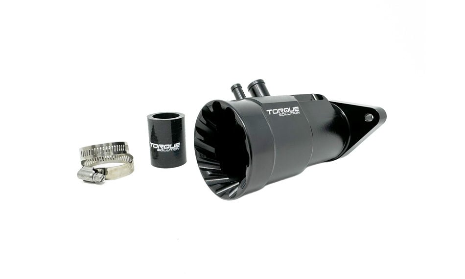 Torque Solution HD Billet Turbo Inlet Black 2015 - 2021 WRX / 2014 - 2018 Forester XT - TS - SU - 794BK - Subimods.com