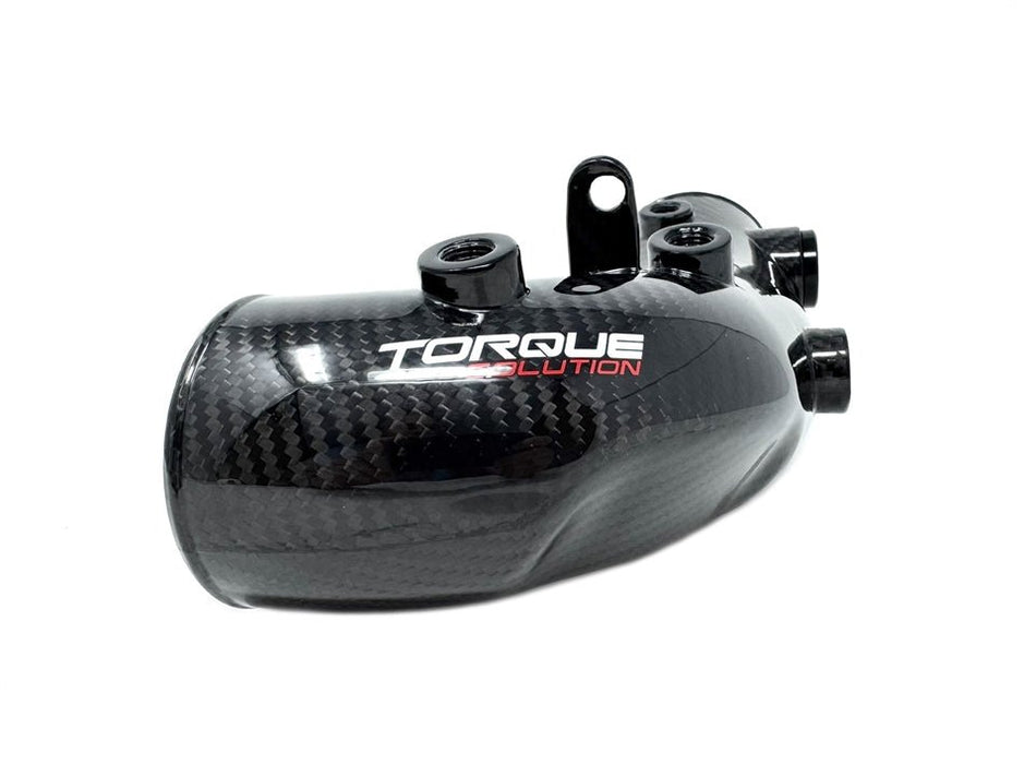 Torque Solution HD Turbo Inlet Carbon Fiber For Use w/ 84mm Inlet FP Turbo 2002 - 2007 WRX / 2004 - 2021 STI - TS - SU - 881CF - 84 - Subimods.com
