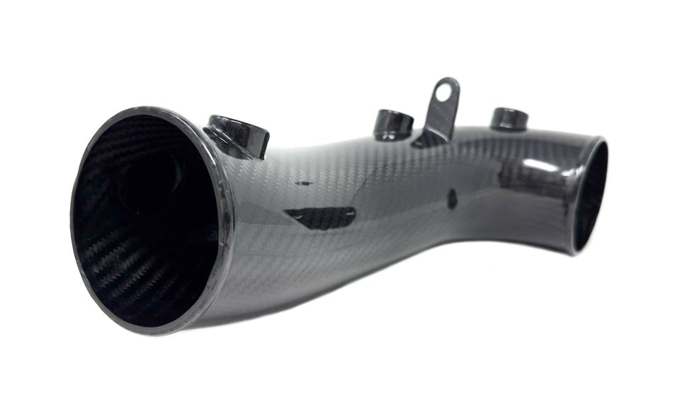 Torque Solution HD Turbo Inlet Carbon Fiber For Use w/ 84mm Inlet FP Turbo 2002 - 2007 WRX / 2004 - 2021 STI - TS - SU - 881CF - 84 - Subimods.com