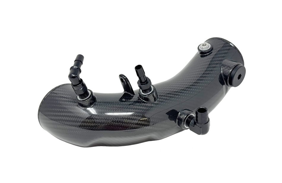 Torque Solution HD Turbo Inlet Carbon Fiber For Use w/ 84mm Inlet FP Turbo 2002 - 2007 WRX / 2004 - 2021 STI - TS - SU - 881CF - 84 - Subimods.com