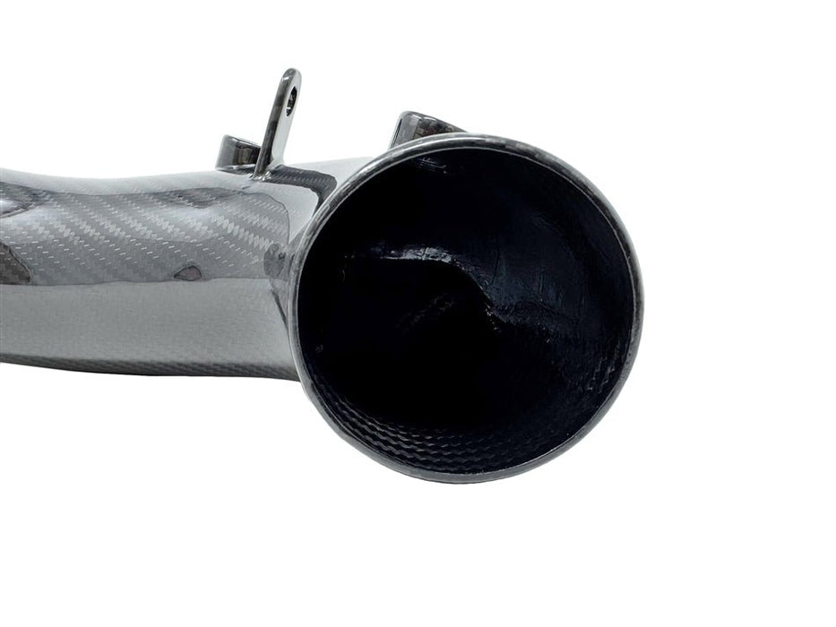 Torque Solution HD Turbo Inlet Carbon Fiber For Use w/ 84mm Inlet FP Turbo 2002 - 2007 WRX / 2004 - 2021 STI - TS - SU - 881CF - 84 - Subimods.com