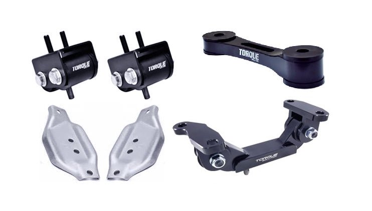 Torque Solution Mount Package w/ Pitch Stop and Mount Plates Black 2002 - 2014 WRX / 2004 - 2021 STI - TS - SU - 123.2 - PL - Subimods.com