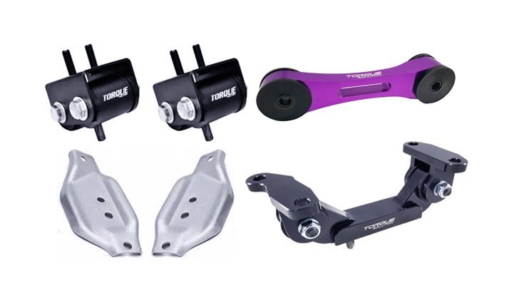 Torque Solution Mount Package w/ Pitch Stop and Mount Plates Purple 2002 - 2014 WRX / 2004 - 2021 STI - TS - SU - 123PR.2 - PL - Subimods.com