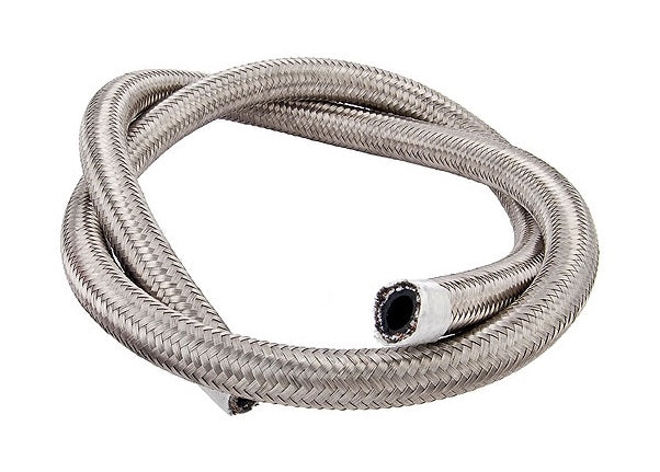 Torque Solution Nylon Braided Rubber Hose - 8AN 50 Feet Long - TS - RH - SR8 - 50 - Subimods.com