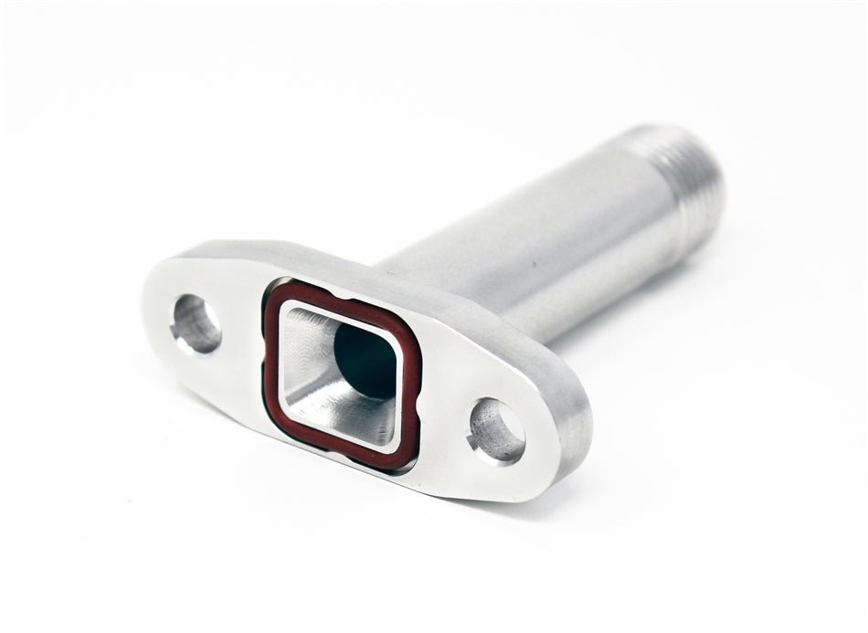 Torque Solution Oil Drain Flange Extended, Port Matched - 10AN For Use w/ Precision, Turbonetics, Comp, and Borgwarner Turbos - TS - UNI - 588 - Subimods.com