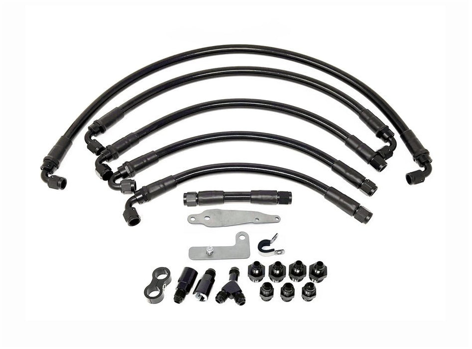 Torque Solution PTFE Fuel Line Kit For Use w/ Aeromotive - 6AN Regulator 2008 - 2014 WRX / 2008 - 2021 STI - TS - SU - 6FLK - AM - P - 08 - Subimods.com