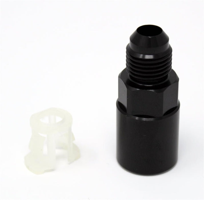 Torque Solution Push - On Quick Disconnect Adapter Fitting 3/8" SAE To - 8AN Male Flare - TS - FTG - 012 - Subimods.com