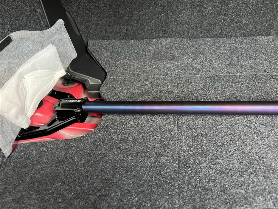 Torque Solution Rear Strut Tower Brace Titanium Burnt Blue 2022 - 2025 WRX - TS - SU - 865 - BU - Subimods.com
