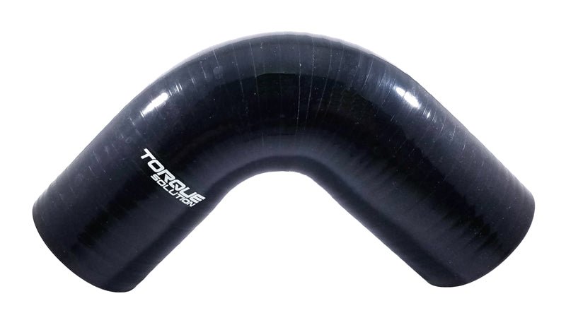 Torque Solution Silicone Elbow Black 90 Degree 3.0 Inch - TS - CPLR - 90D3BK - Subimods.com