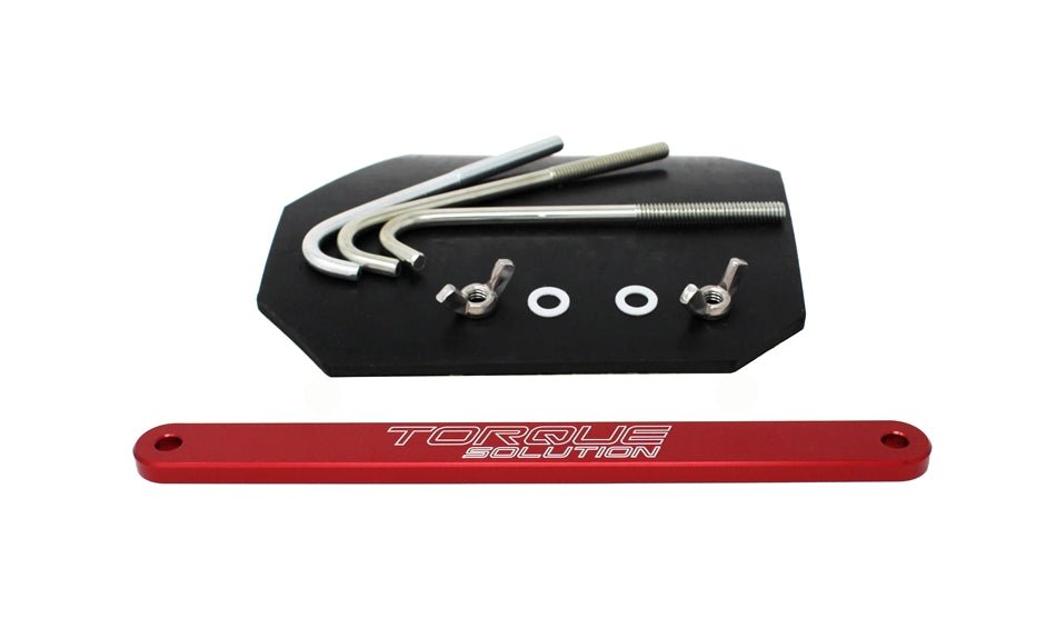 Torque Solution Small Battery Tie Down Red 2002 - 2007 WRX / 2004 - 2007 STI - TS - SU - 613R - Subimods.com