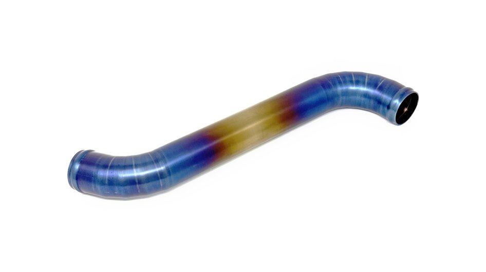 Torque Solution Titanium Radiator Pipe Kit Burnt Purple/Blue/Gold 2022 - 2024 WRX - TS - SU - 795TI - PR - Subimods.com
