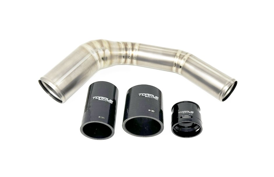 Torque Solution Titanium Top Mount Charge Pipe Brushed 2022 - 2024 WRX / 2019 - 2023 Ascent / 2020 - 2024 Outback XT - TS - SU - 812 - Subimods.com