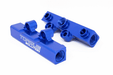 Torque Solution V2 Top Feed Fuel Rail Blue 2002 - 2014 WRX / 2007 - 2021 STI / 2008 - 2012 Legacy GT / 2006 - 2013 Forester XT - TS - SU - 400BU.2 - Subimods.com