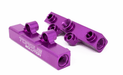Torque Solution V2 Top Feed Fuel Rail Purple 2002 - 2014 WRX / 2007 - 2021 STI / 2008 - 2012 Legacy GT / 2006 - 2013 Forester XT - TS - SU - 400PR.2 - Subimods.com