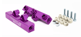 Torque Solution V2 Top Feed Fuel Rail Purple 2002 - 2014 WRX / 2007 - 2021 STI / 2008 - 2012 Legacy GT / 2006 - 2013 Forester XT - TS - SU - 400PR.2 - Subimods.com
