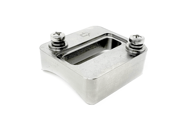 Torque Solution Weld On HPX / Hitachi Mass Air Flow Flange Titanium For Use w/ 3 Inch Pipe - TS - MAF - HITTi - Subimods.com