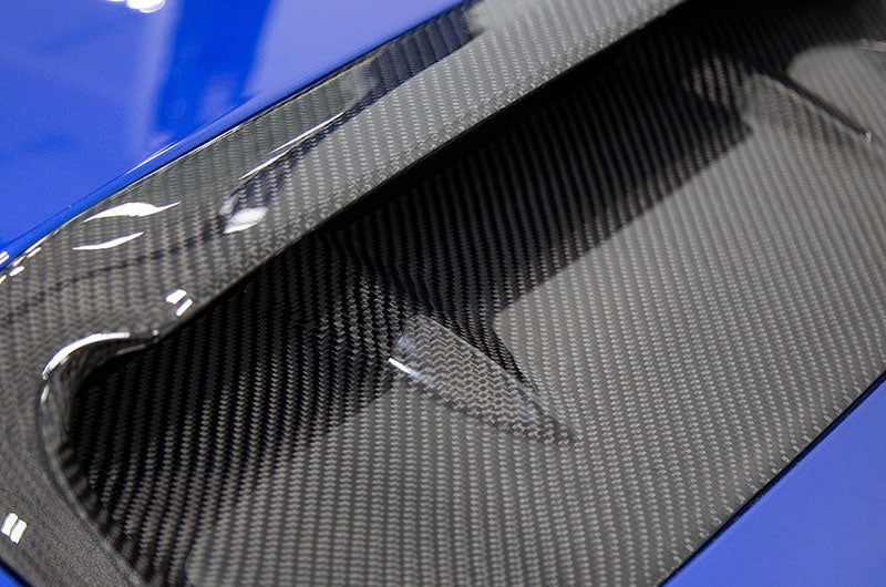 OLM A1 Aggressive Carbon Fiber Replacement Hood Scoop 2015-2021 WRX / STI
