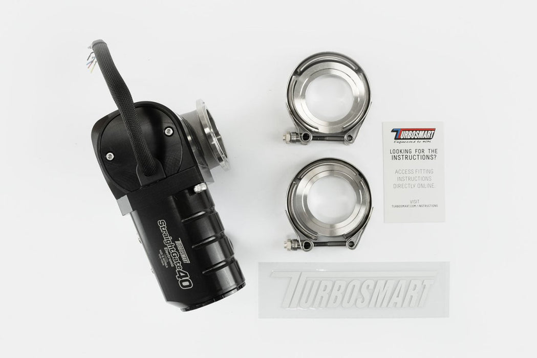 Turbosmart Electronic StraightGate40 ESG40 40mm External Wastegate Black - TS - 0563 - 1002 - Subimods.com