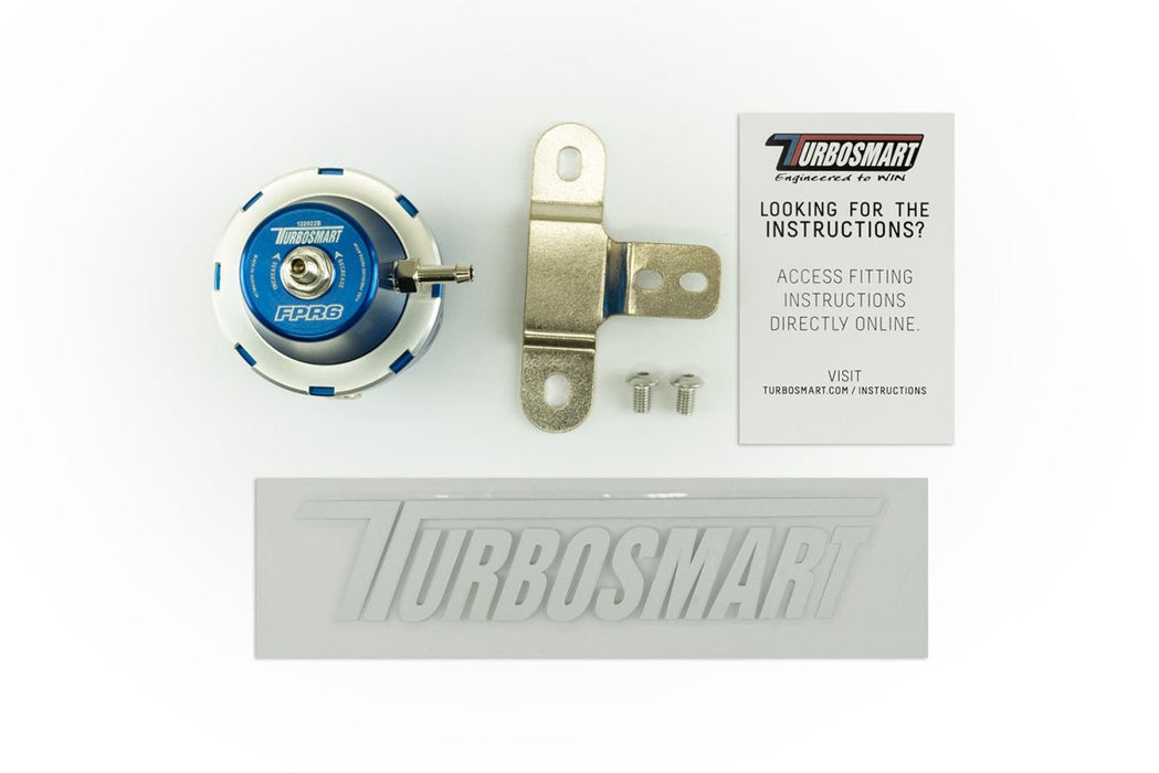 Turbosmart FPR6 Fuel Pressure Regulator Blue 6 - AN - TS - 0404 - 1021 - Subimods.com