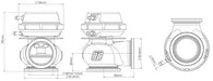 Turbosmart Gen4 CompGate40 40mm External Wastegate 7PSI Black - TS - 0505 - 1006 - Subimods.com