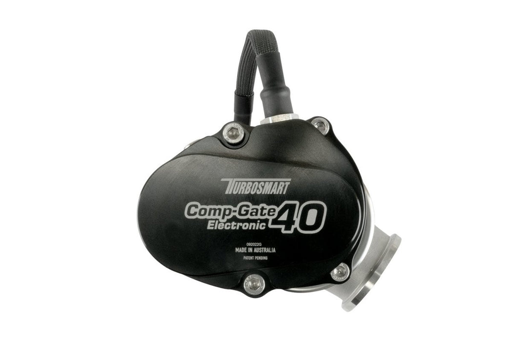 Turbosmart GenV Electronic CompGate40 40mm Electronic External Wastegate Black - TS - 0552 - 1502 - Subimods.com