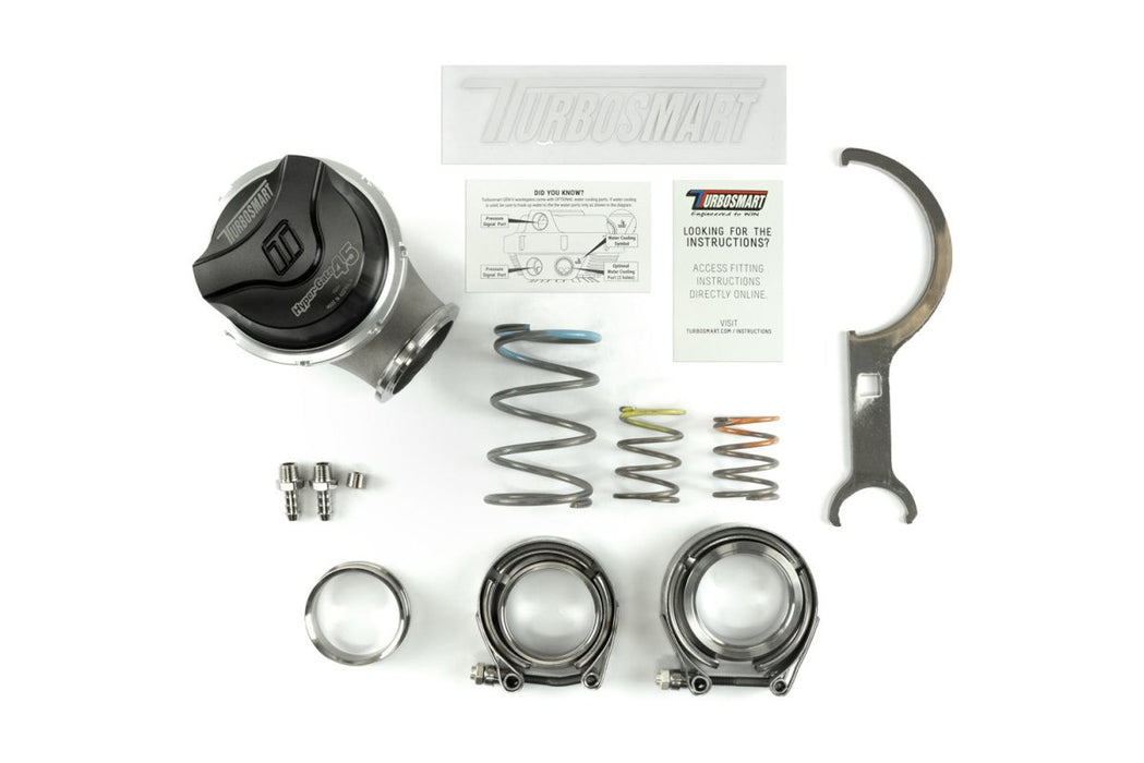 Turbosmart GenV HyperGate45 45mm External Wastegate 7PSI Black - TS - 0553 - 1002 - Subimods.com