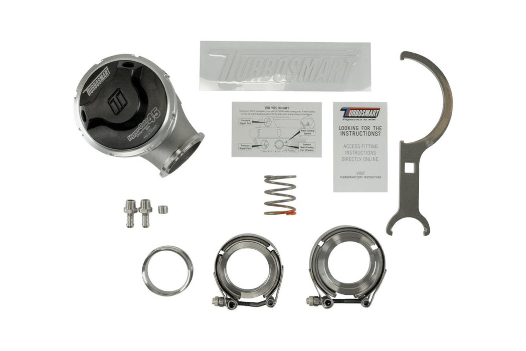 Turbosmart GenV HyperGate45CG 45mm High Pressure Compressed Gas External Wastegate 26psi Black - TS - 0553 - 1242 - Subimods.com